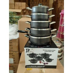 10 pieces heavy duty Jp non stick cookware set
