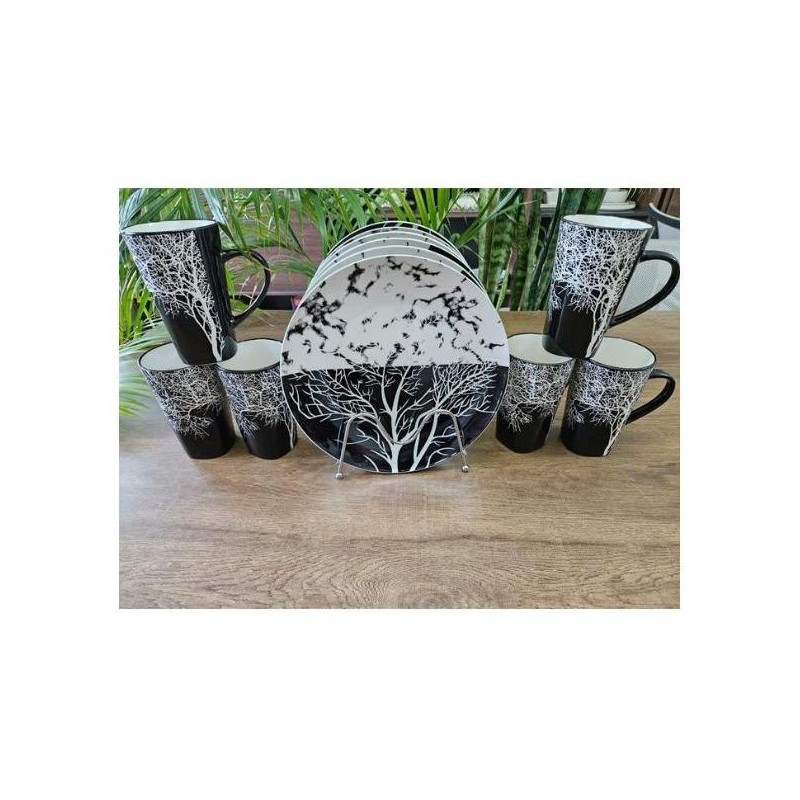 Tree mugs and plates