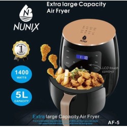 Nunix Air fryer -5L LCD Touch Control 1400W