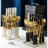 24 PC Golden Marble Spoons