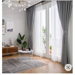 Heavy Curtains With Sheer