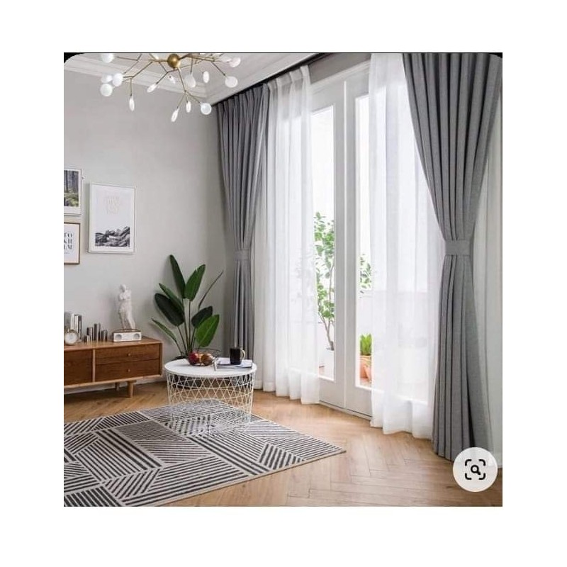 Heavy Curtains With Sheer